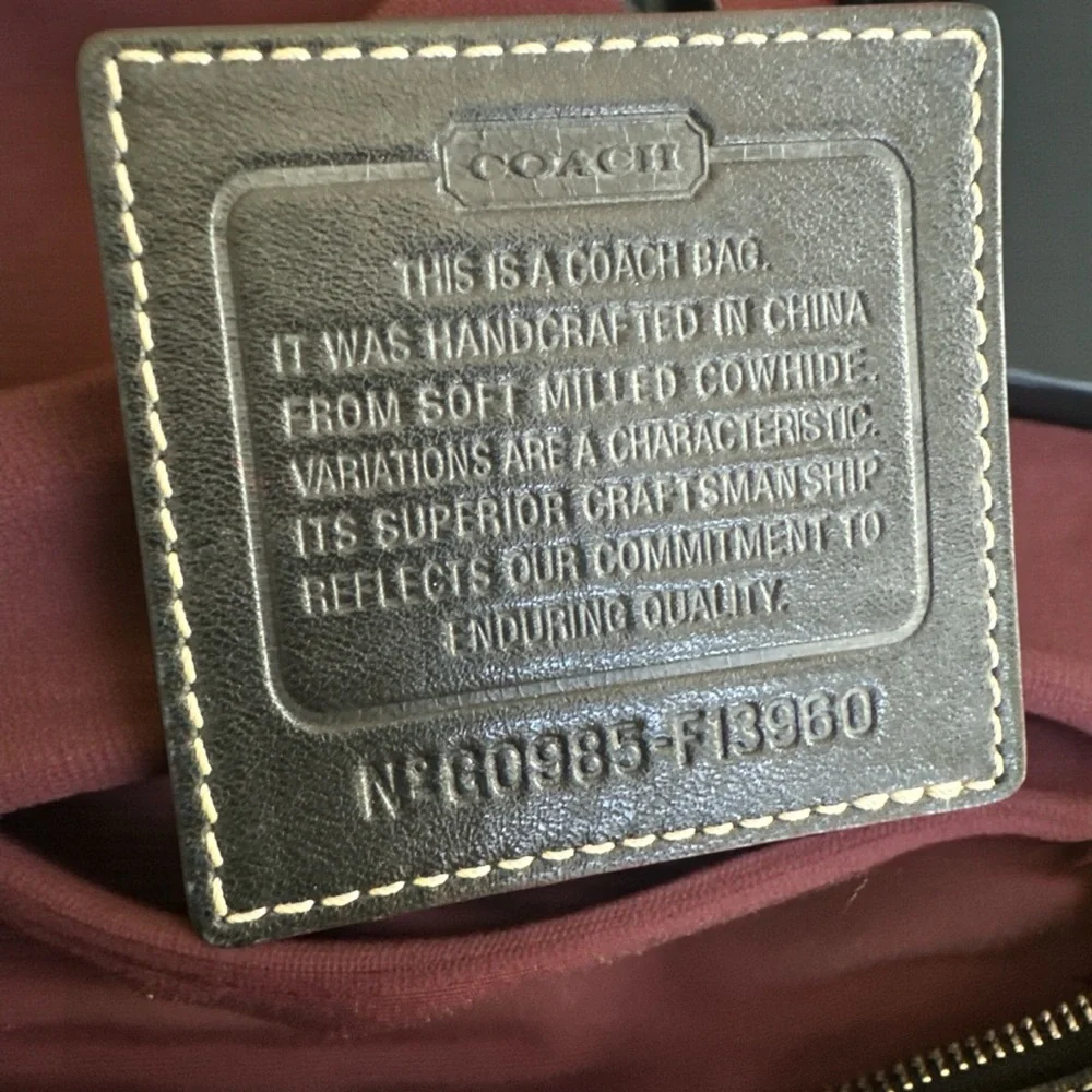 ✨ Coach Legacy Pebbled Leather Tote – Black | EUC | Luxury Classic ✨ - Picture 5 of 16